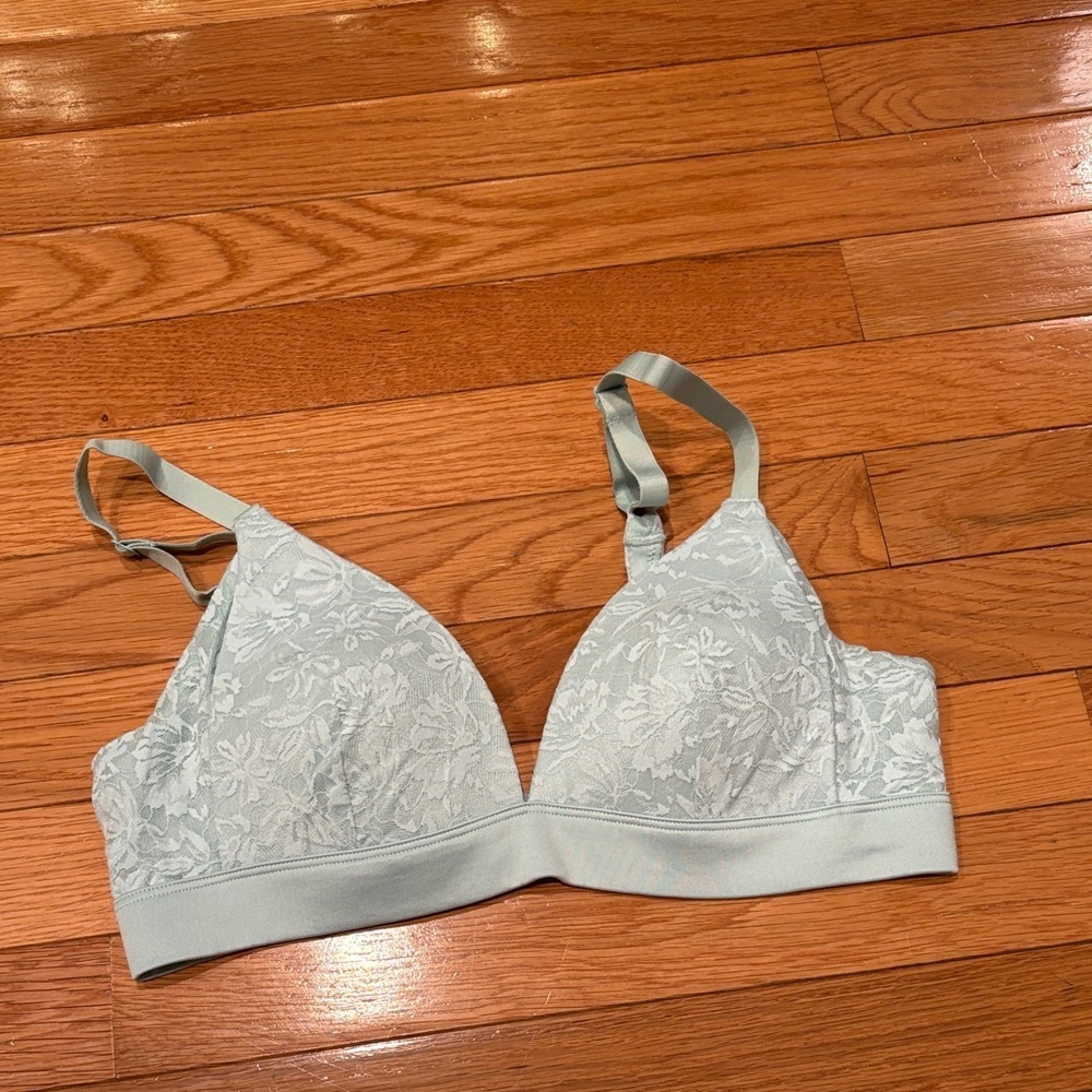 Auden Floral Lace Bralette - Light Blue